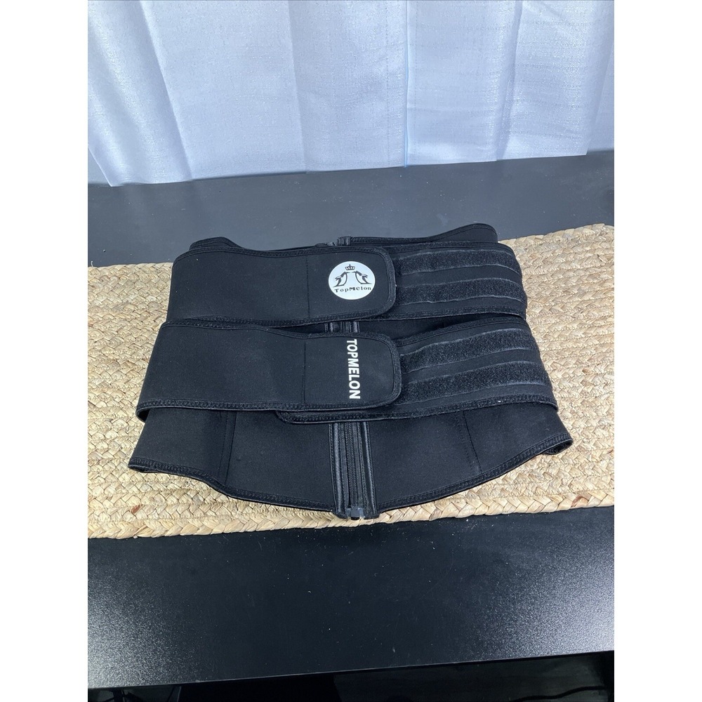 Top Melon Double Waist Trainer Womens Plus 1xl Black Cincher Corsette Shaper